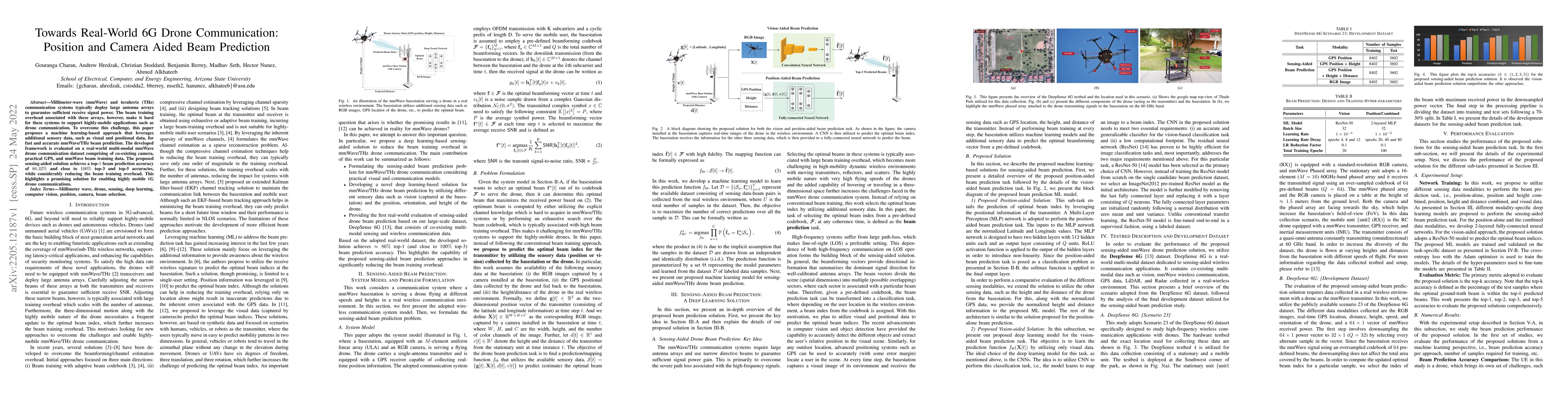 Thumbnail for Towards Real-World 6G Drone Communication: Position and Camera Aided
  Beam Prediction