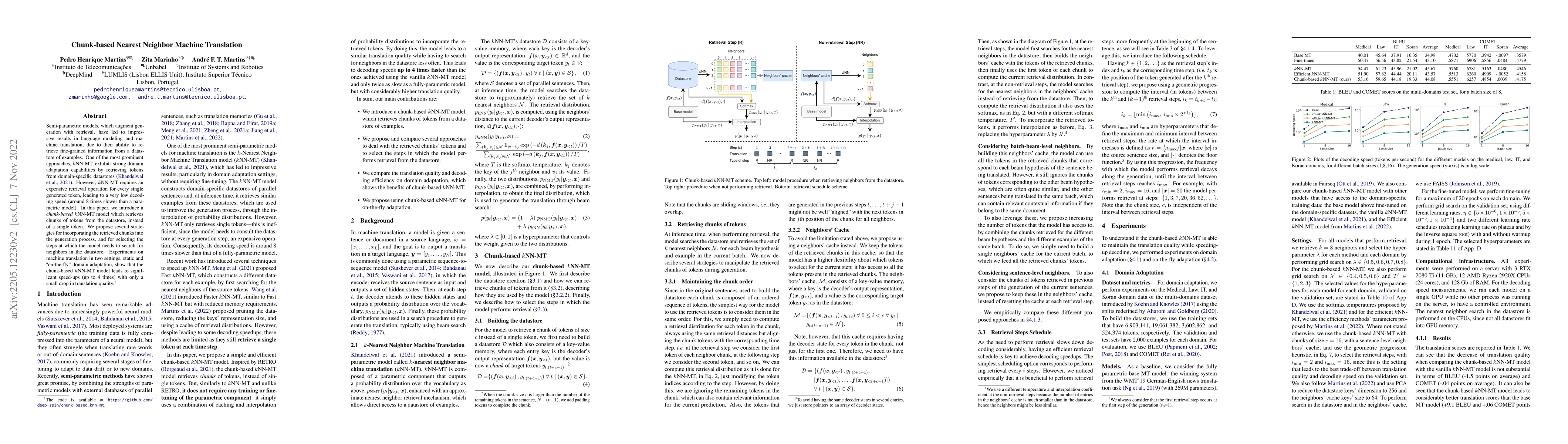 Thumbnail for Chunk-based Nearest Neighbor Machine Translation