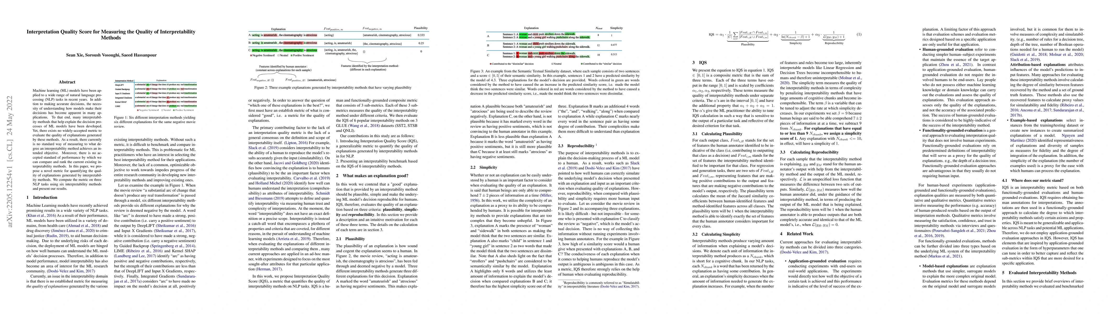 Thumbnail for Interpretation Quality Score for Measuring the Quality of
  interpretability methods