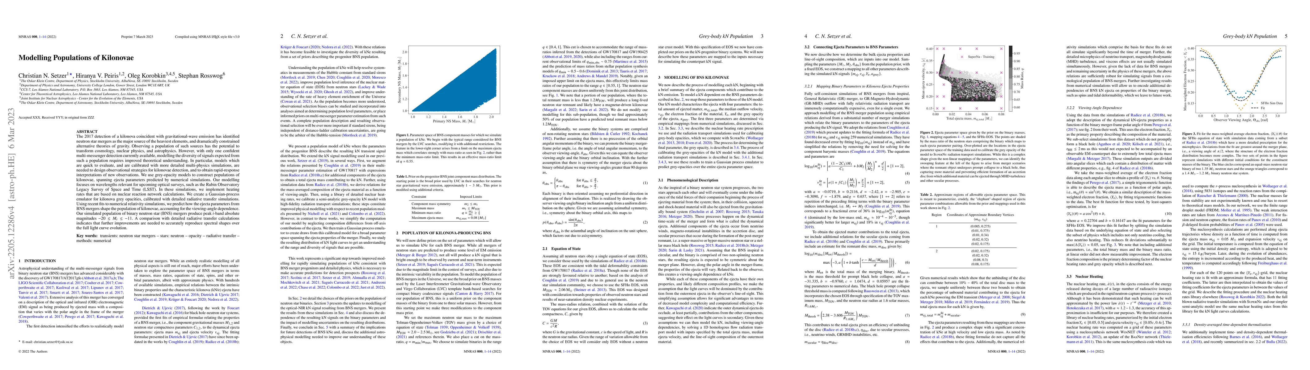 Thumbnail for Modelling Populations of Kilonovae