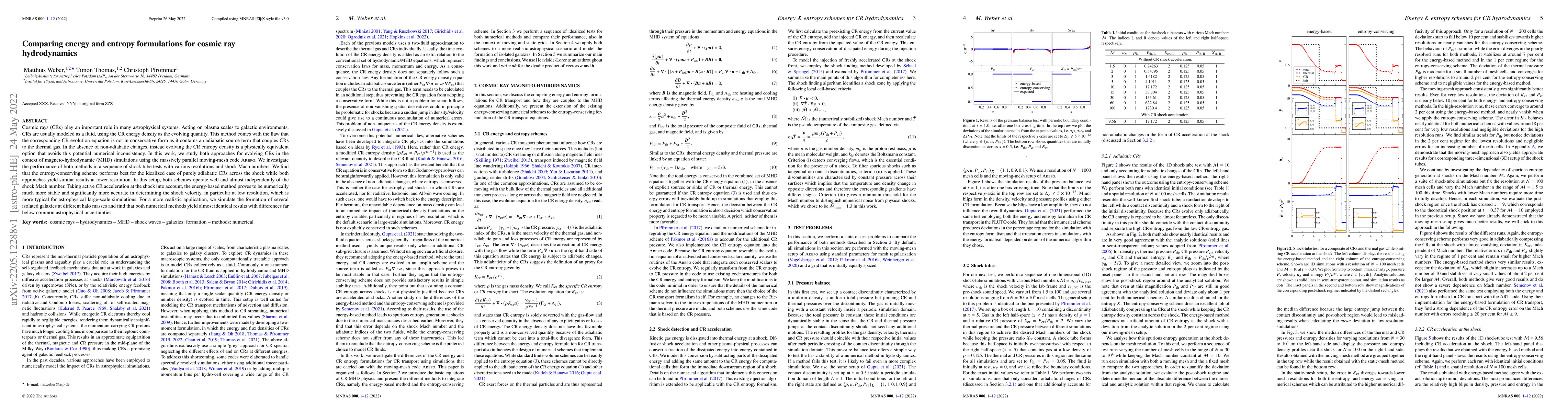 Thumbnail for Comparing energy and entropy formulations for cosmic ray hydrodynamics