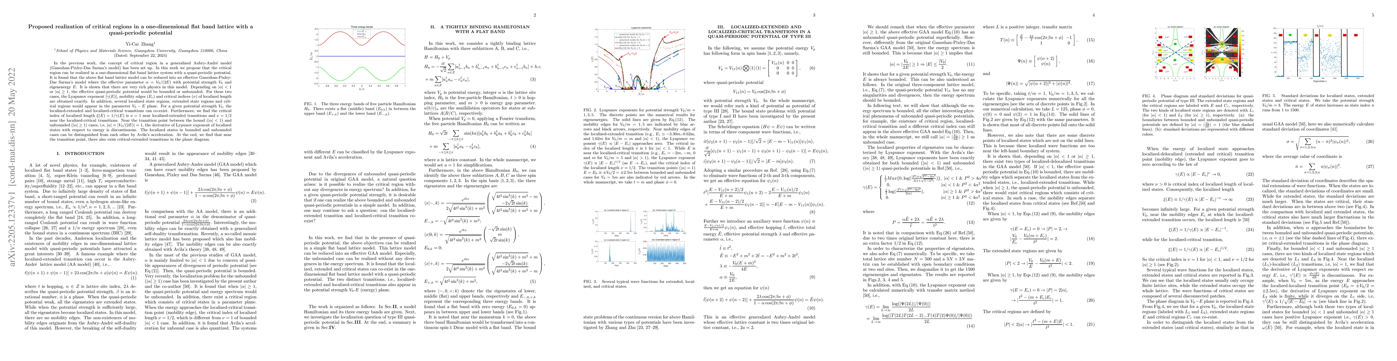 Thumbnail for Proposed realization of critical regions in a one-dimensional flat band
  lattice with a quasi-periodic potential