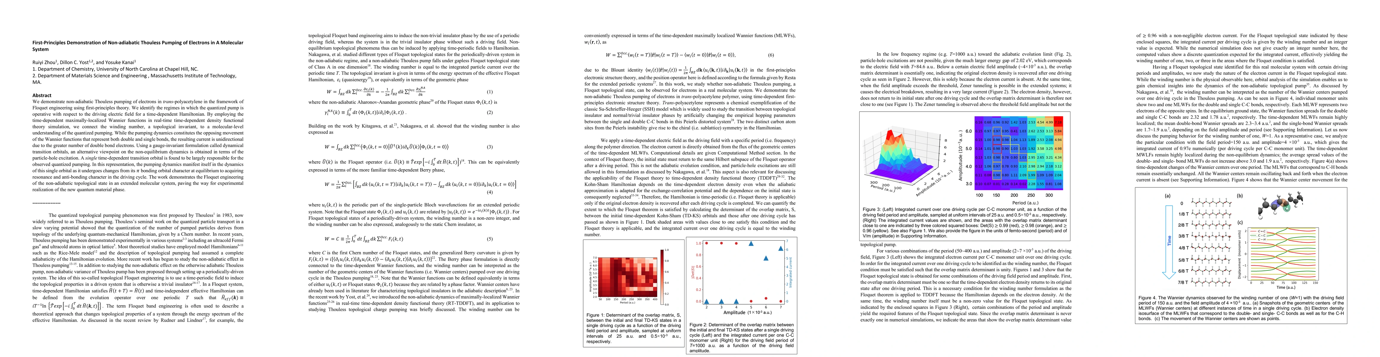 Thumbnail for First-Principles Demonstration of Non-adiabatic Thouless Pumping of
  Electrons in A Molecular System