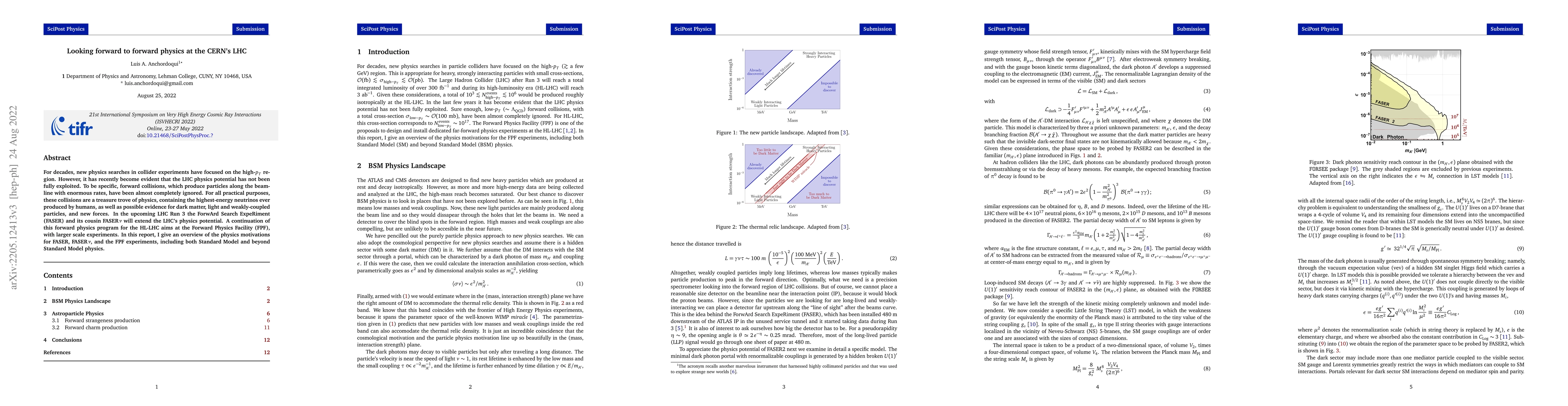 Thumbnail for Looking forward to forward physics at the CERN's LHC