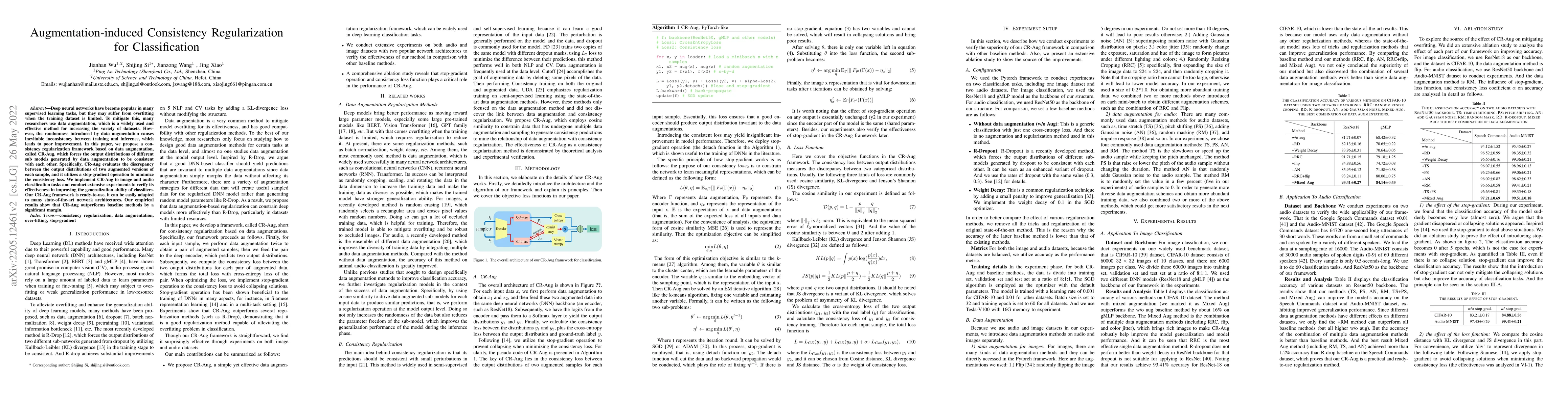 Thumbnail for Augmentation-induced Consistency Regularization for Classification