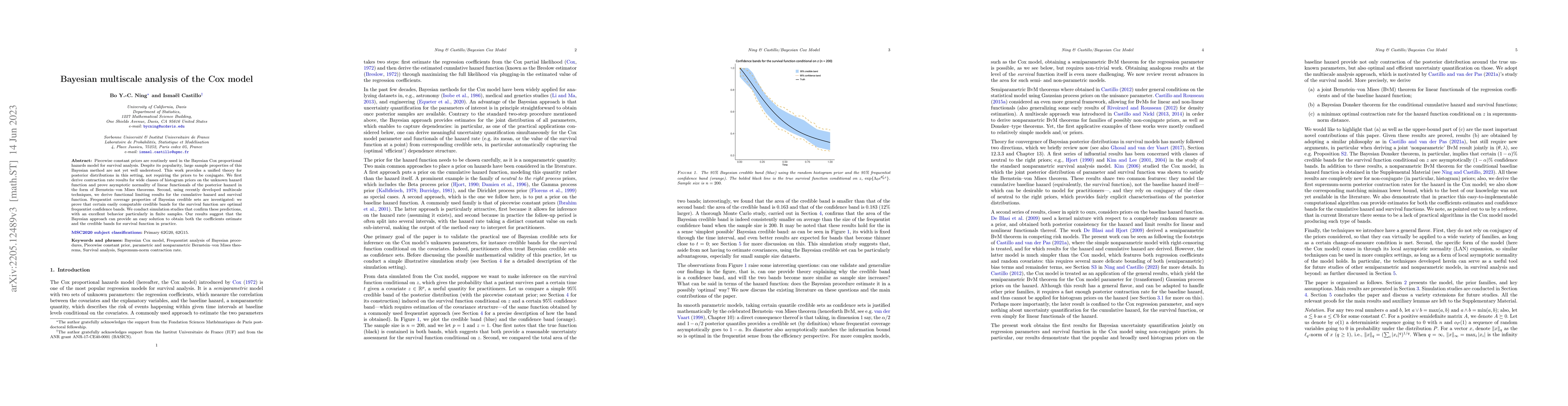 Thumbnail for Bayesian Multiscale Analysis of the Cox Model