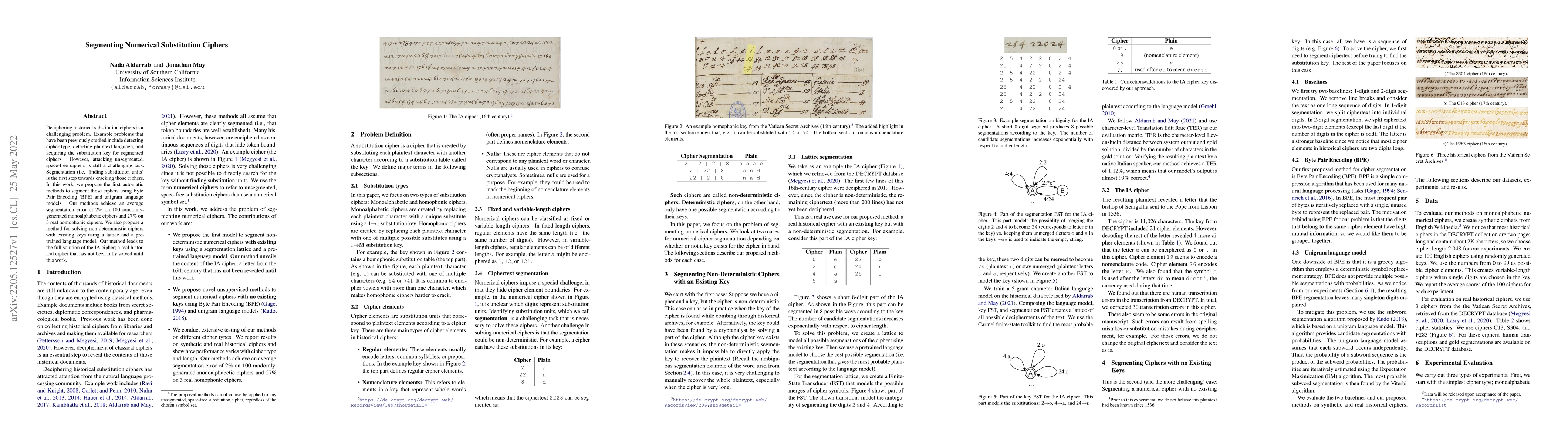 Thumbnail for Segmenting Numerical Substitution Ciphers
