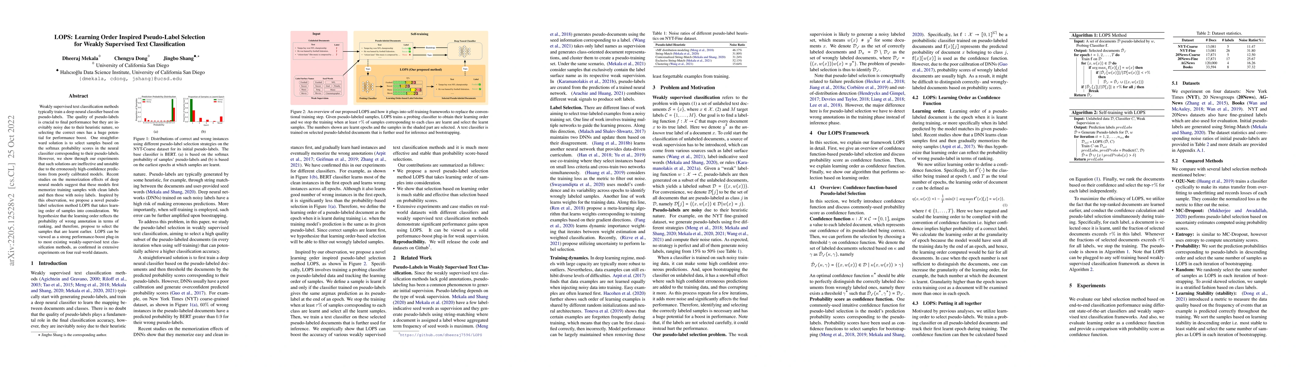 Thumbnail for LOPS: Learning Order Inspired Pseudo-Label Selection for Weakly
  Supervised Text Classification
