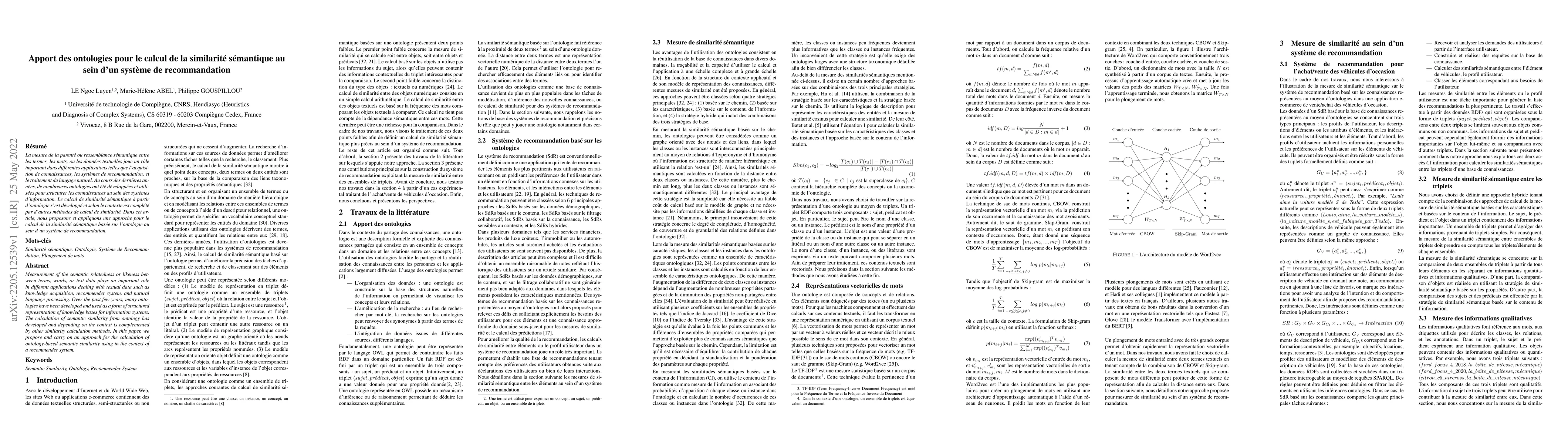 Thumbnail for Apport des ontologies pour le calcul de la similarit\'e s\'emantique au
  sein d'un syst\`eme de recommandation