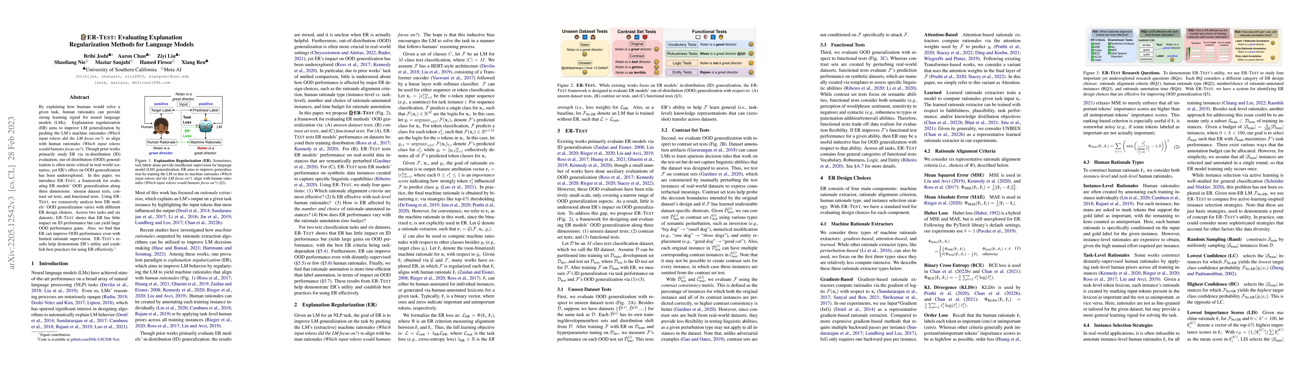 Thumbnail for ER-Test: Evaluating Explanation Regularization Methods for Language
  Models