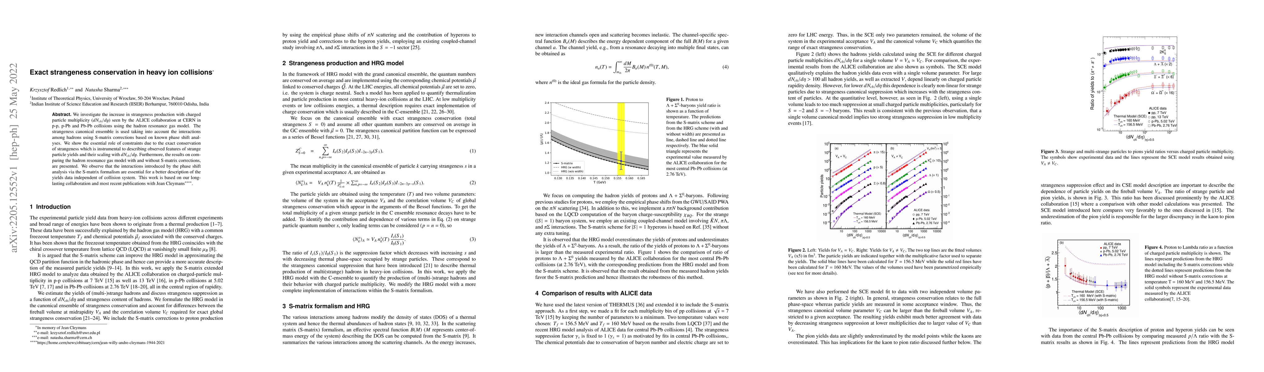Thumbnail for Exact strangeness conservation in heavy ion collisions