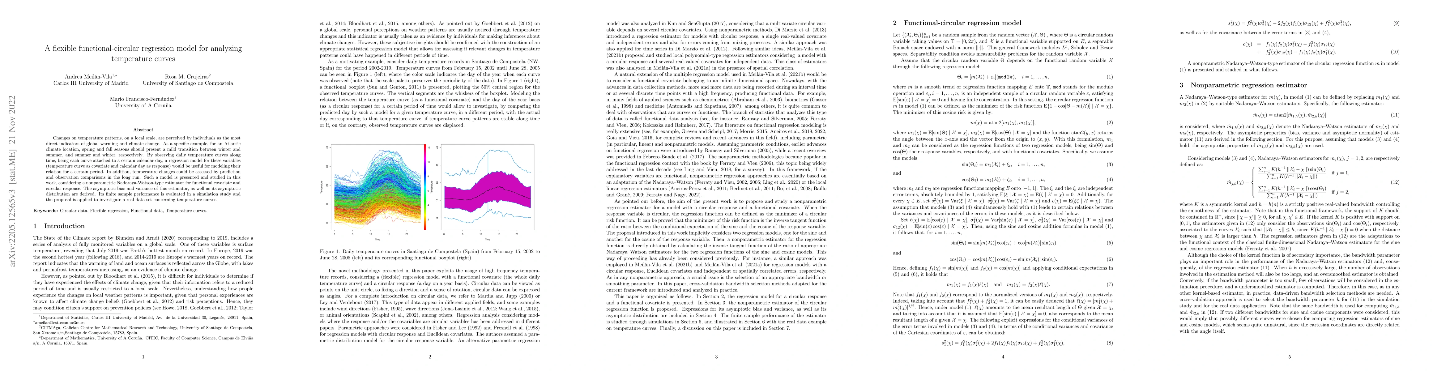 Thumbnail for A flexible functional-circular regression model for analyzing
  temperature curves