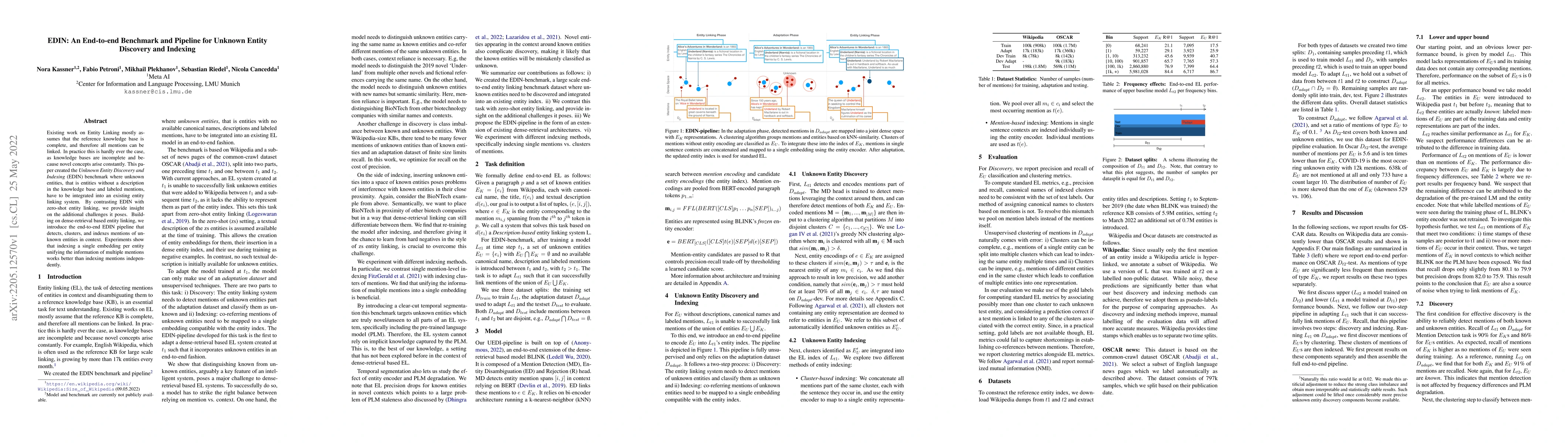 Thumbnail for EDIN: An End-to-end Benchmark and Pipeline for Unknown Entity Discovery
  and Indexing