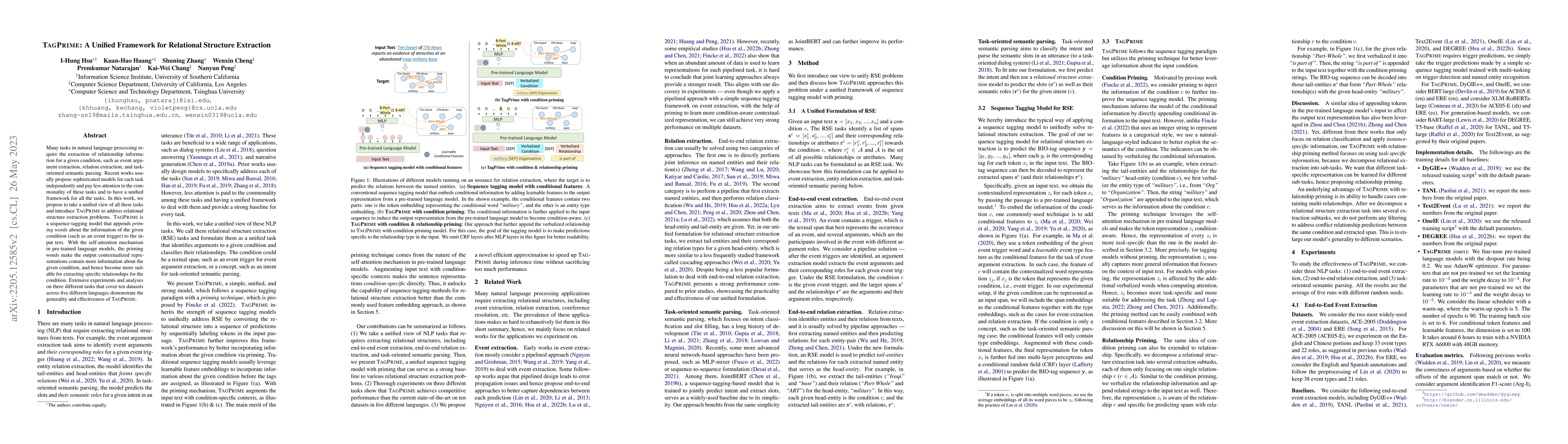 Thumbnail for TAGPRIME: A Unified Framework for Relational Structure Extraction