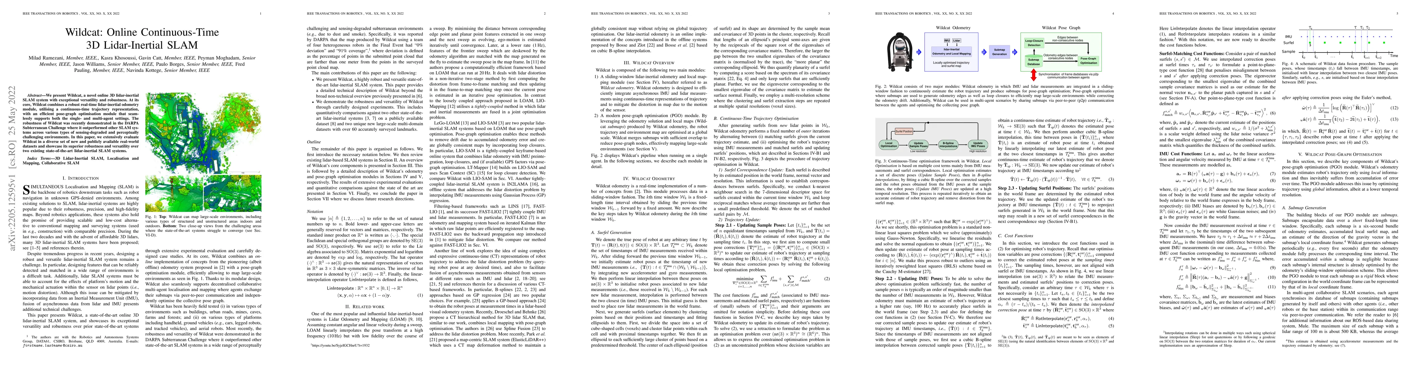 Thumbnail for Wildcat: Online Continuous-Time 3D Lidar-Inertial SLAM