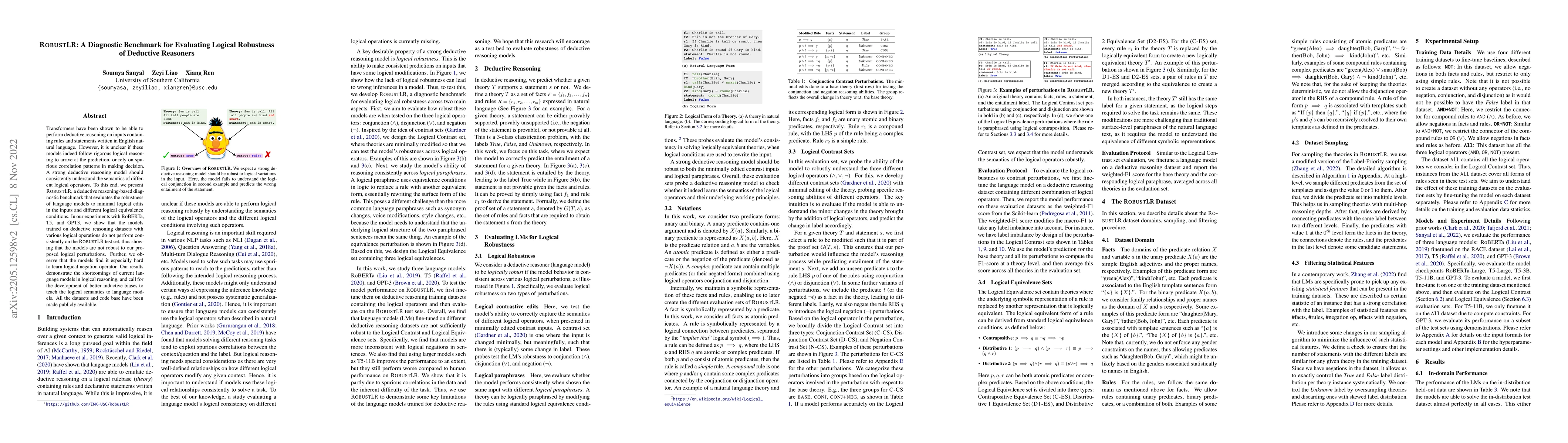 Thumbnail for RobustLR: Evaluating Robustness to Logical Perturbation in Deductive
  Reasoning
