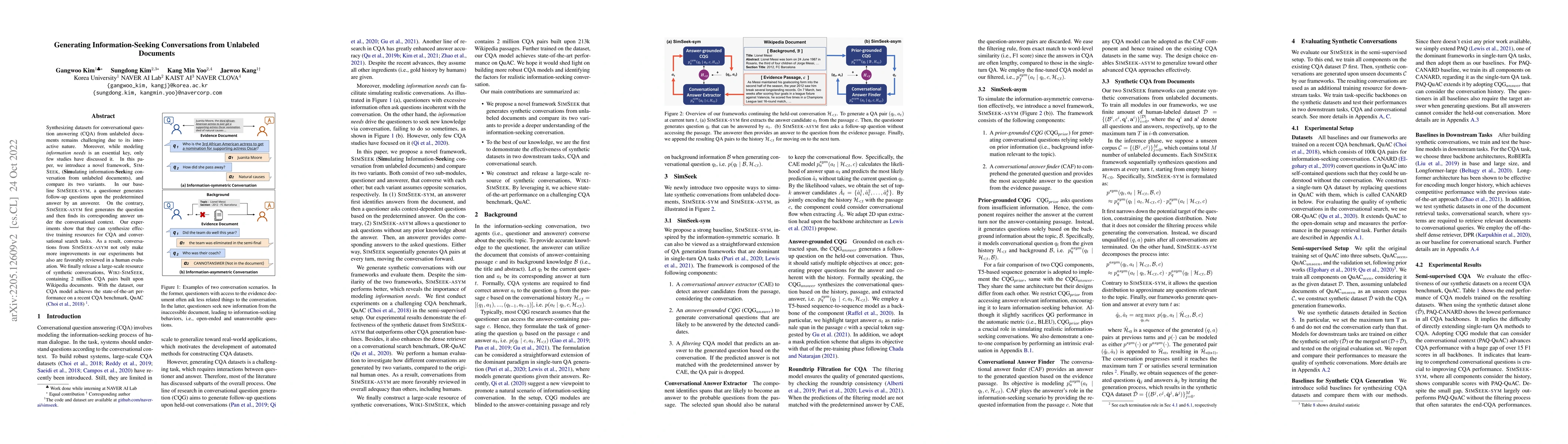 Thumbnail for Generating Information-Seeking Conversations from Unlabeled Documents