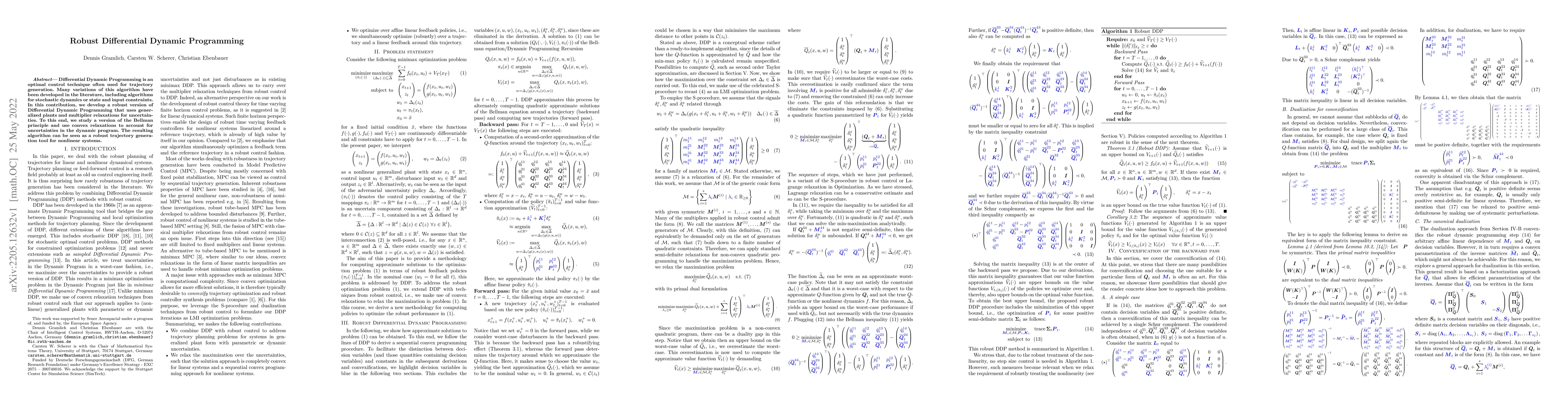 Thumbnail for Robust Differential Dynamic Programming