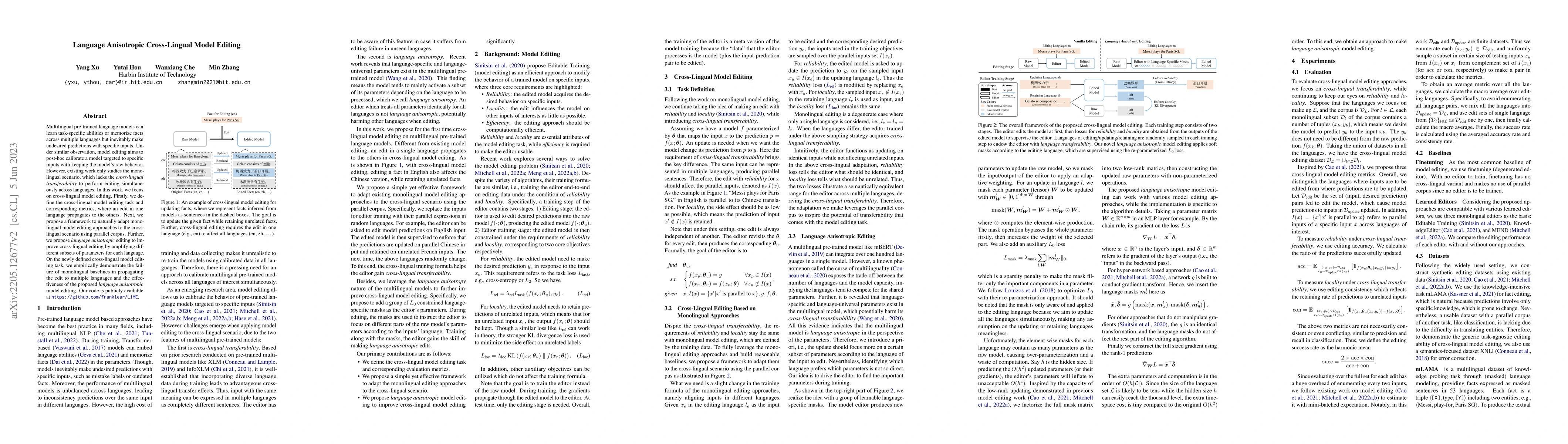 Thumbnail for Language Anisotropic Cross-Lingual Model Editing