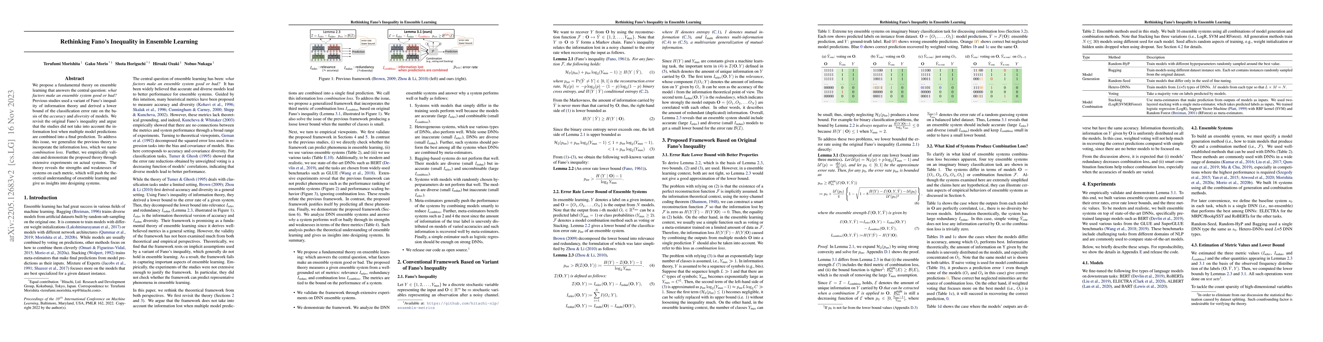 Thumbnail for Rethinking Fano's Inequality in Ensemble Learning