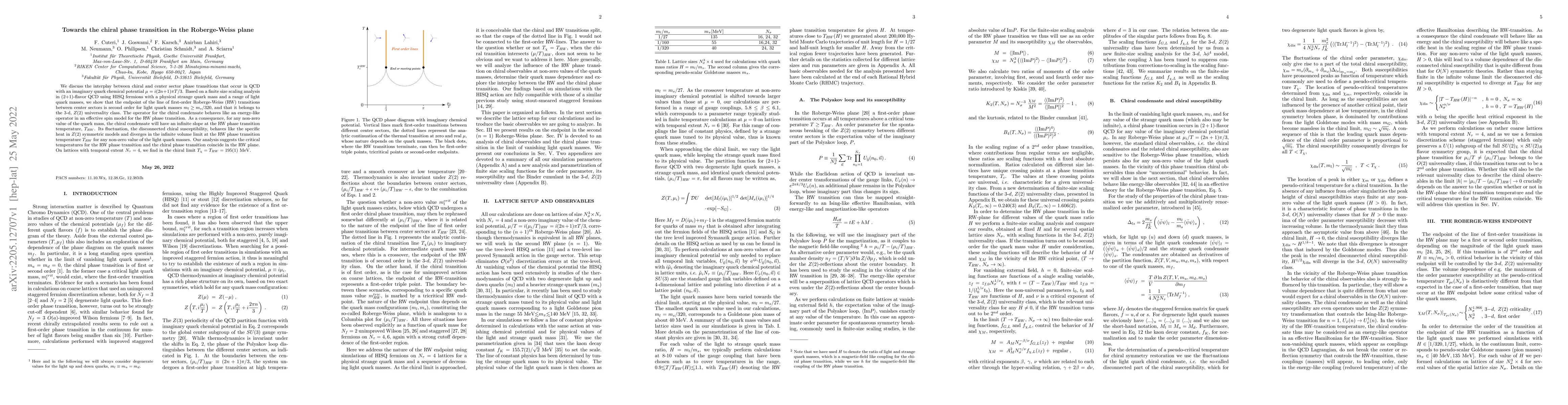 Thumbnail for Towards the chiral phase transition in the Roberge-Weiss plane