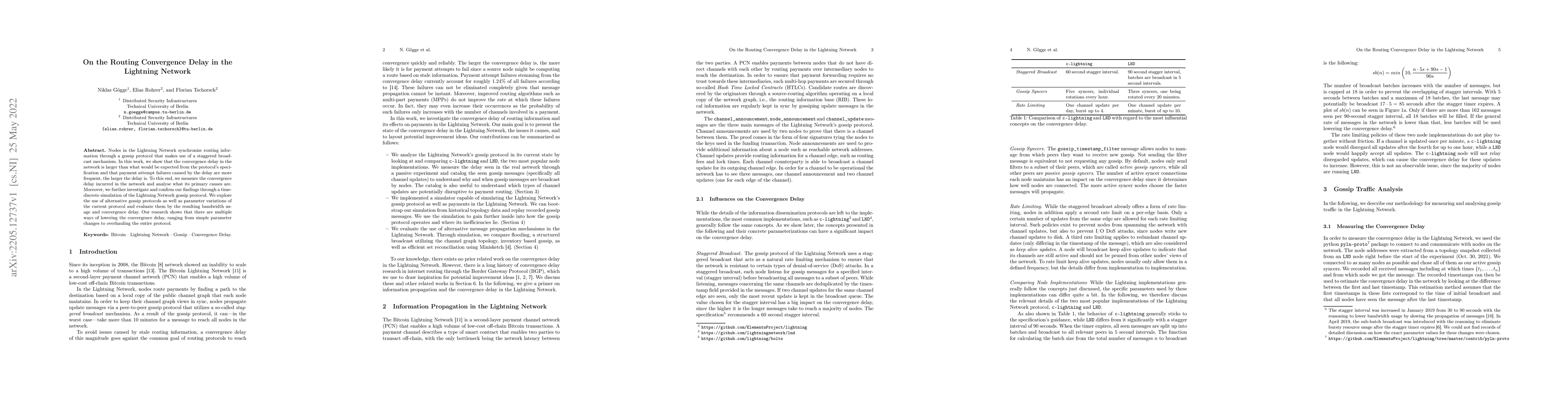 Thumbnail for On the Routing Convergence Delay in the Lightning Network