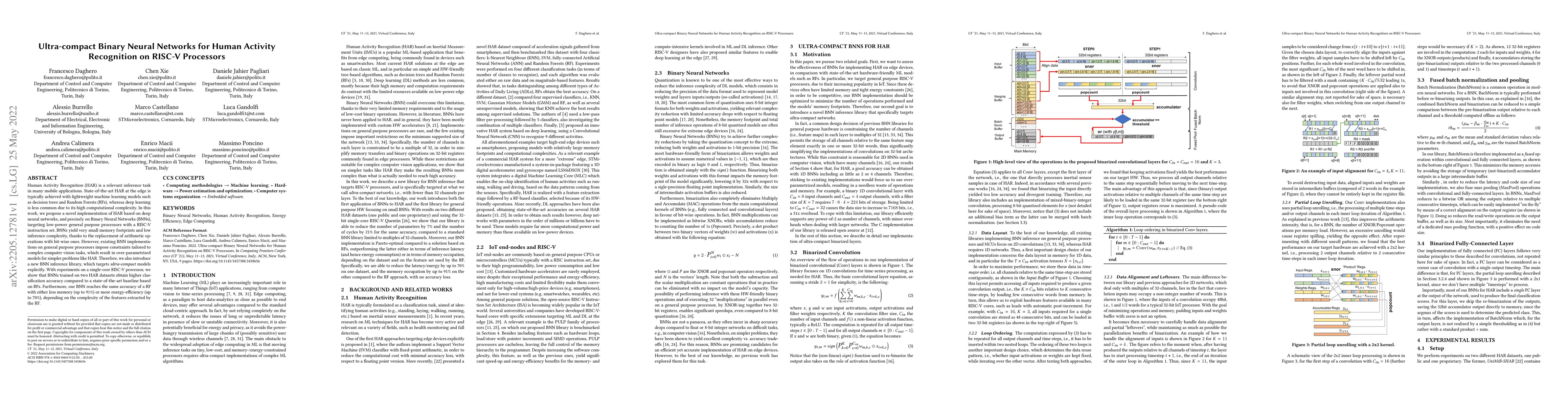 Thumbnail for Ultra-compact Binary Neural Networks for Human Activity Recognition on
  RISC-V Processors