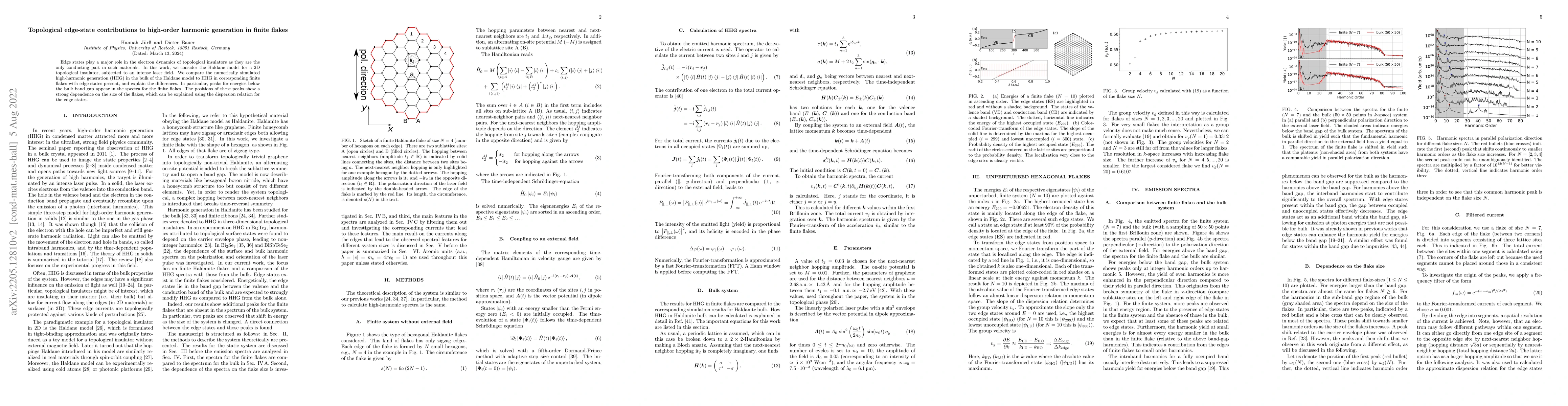 Thumbnail for Topological edge-state contributions to high-order harmonic generation
  in finite flakes