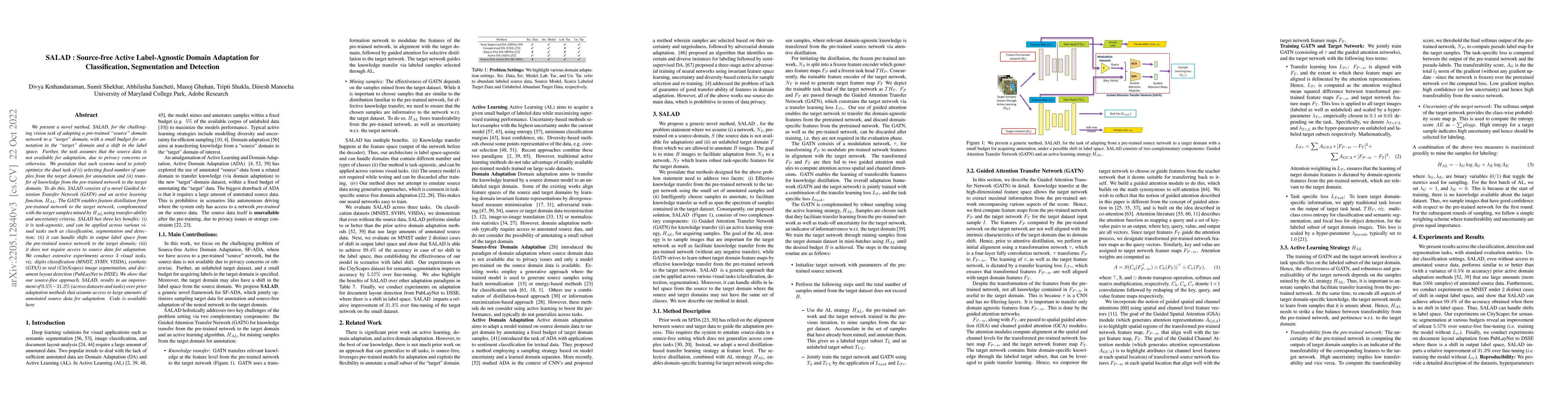 Thumbnail for SALAD: Source-free Active Label-Agnostic Domain Adaptation for
  Classification, Segmentation and Detection