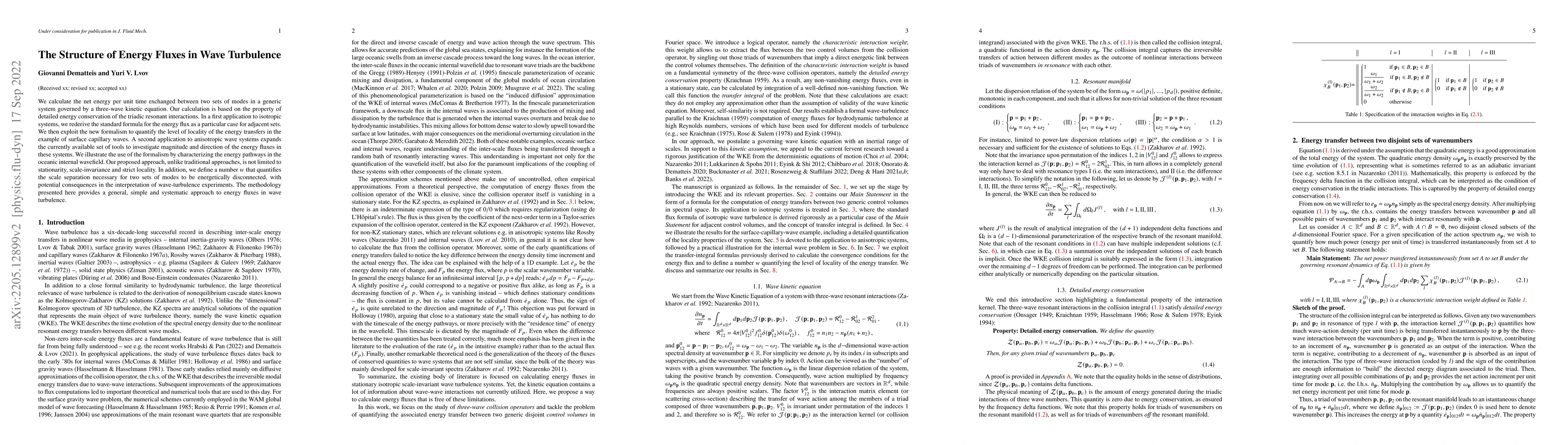 Thumbnail for The Structure of Energy Fluxes in Wave Turbulence