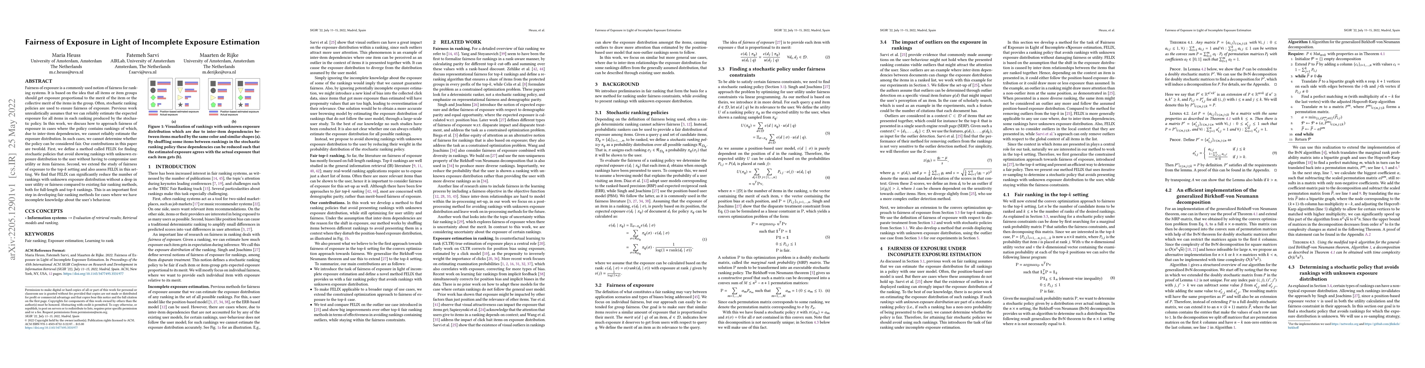 Thumbnail for Fairness of Exposure in Light of Incomplete Exposure Estimation