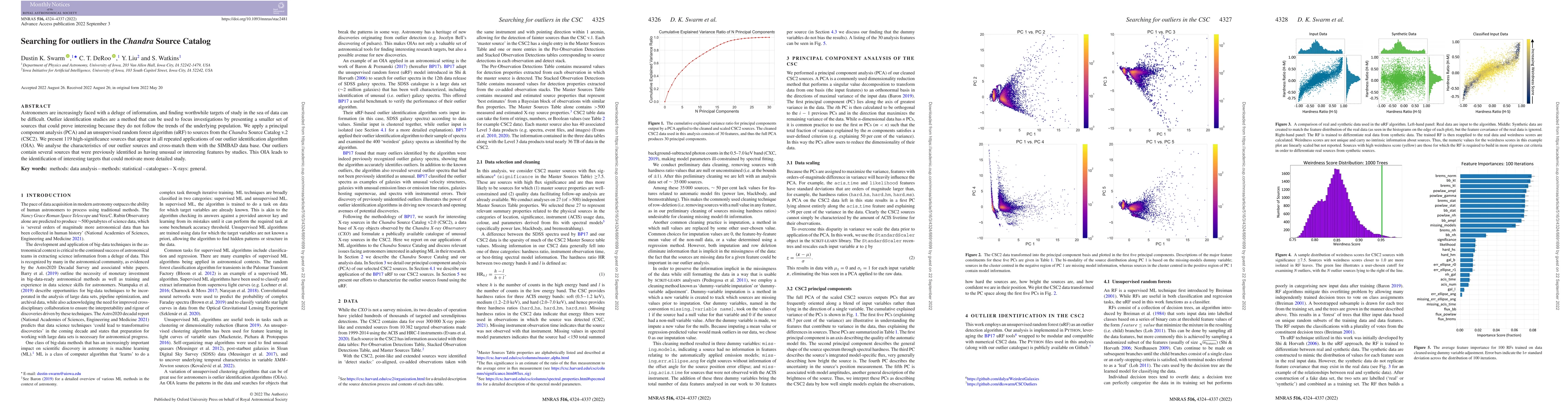 Thumbnail for Searching for outliers in the Chandra Source Catalog