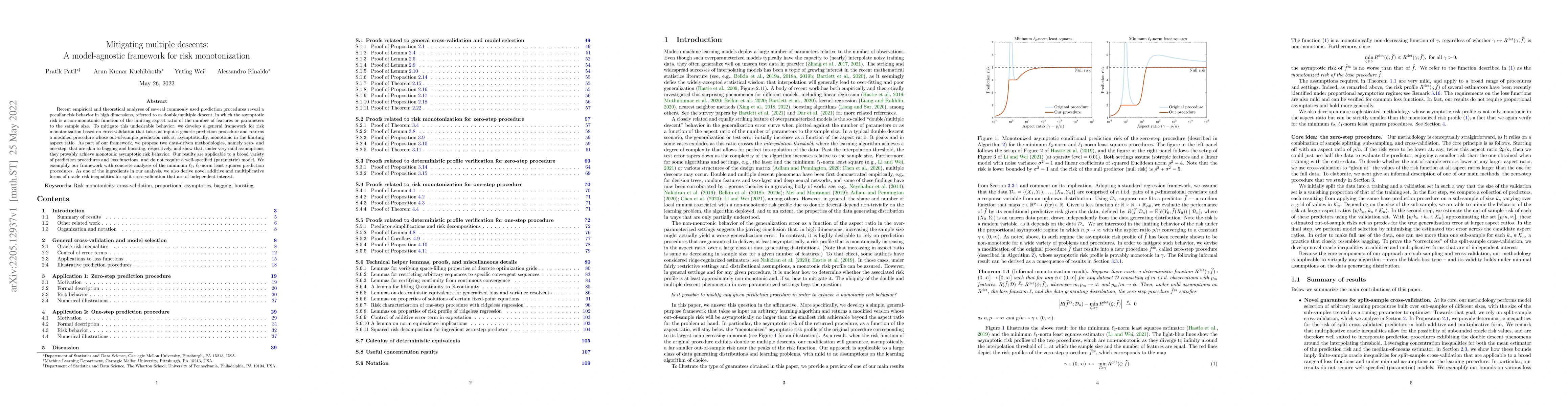 Thumbnail for Mitigating multiple descents: A model-agnostic framework for risk
  monotonization
