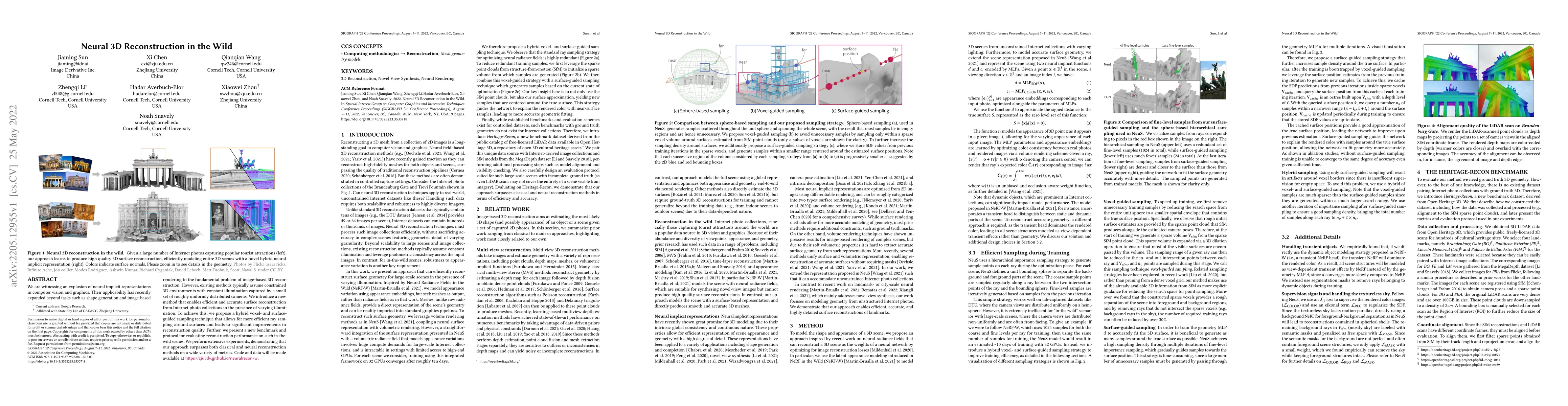 Thumbnail for Neural 3D Reconstruction in the Wild