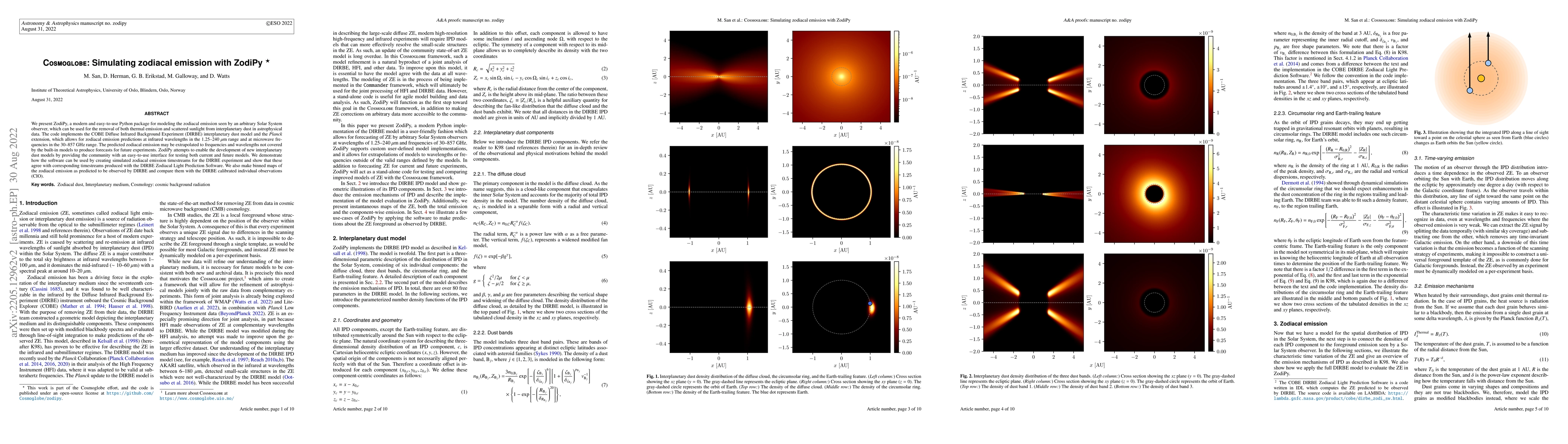 Thumbnail for Cosmoglobe: Simulating zodiacal emission with ZodiPy