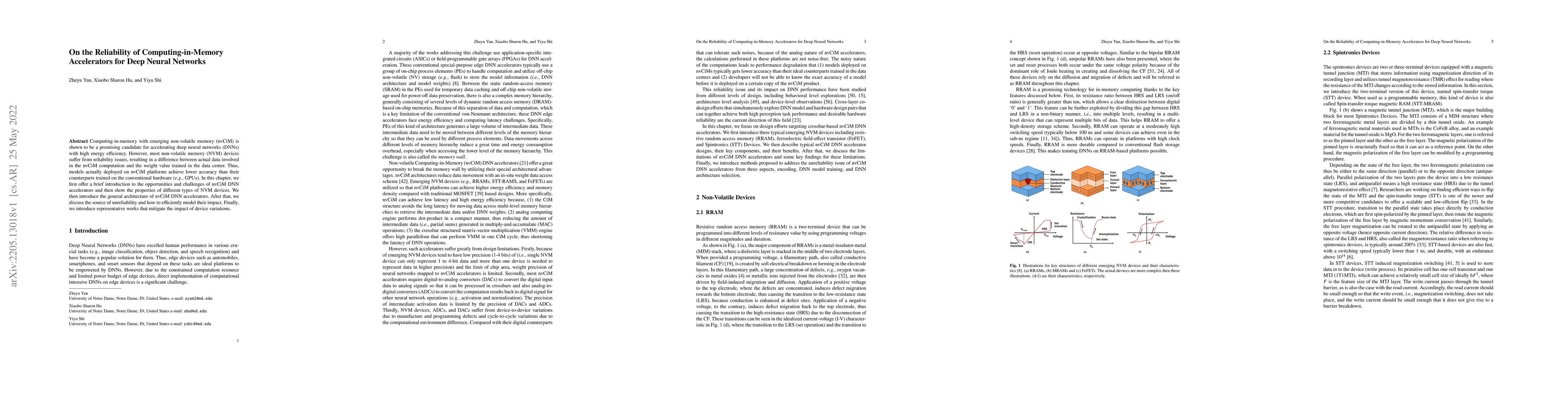 Thumbnail for On the Reliability of Computing-in-Memory Accelerators for Deep Neural
  Networks