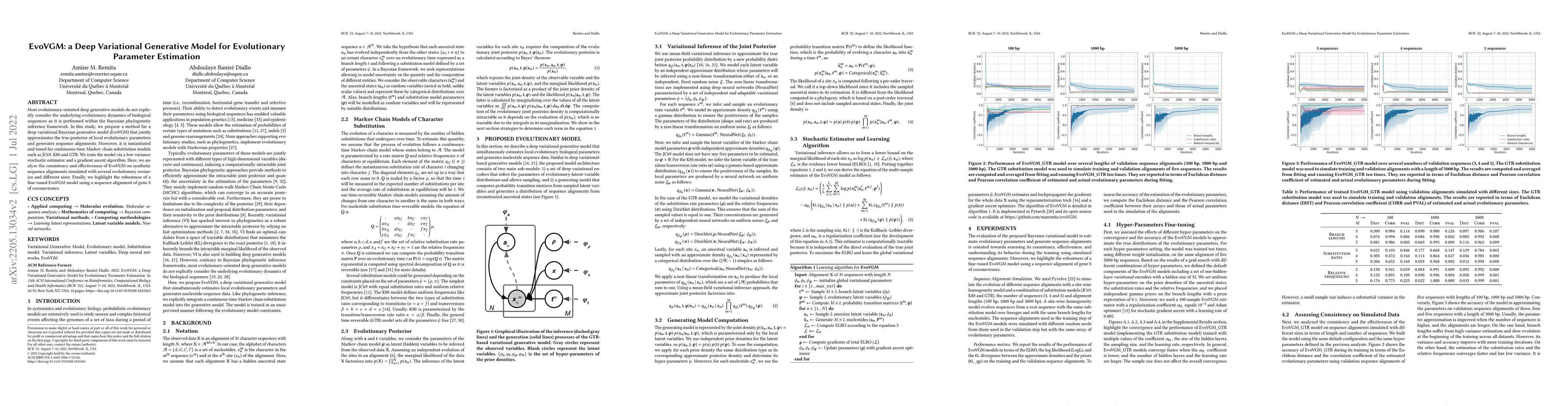 Thumbnail for EvoVGM: a Deep Variational Generative Model for Evolutionary Parameter
  Estimation