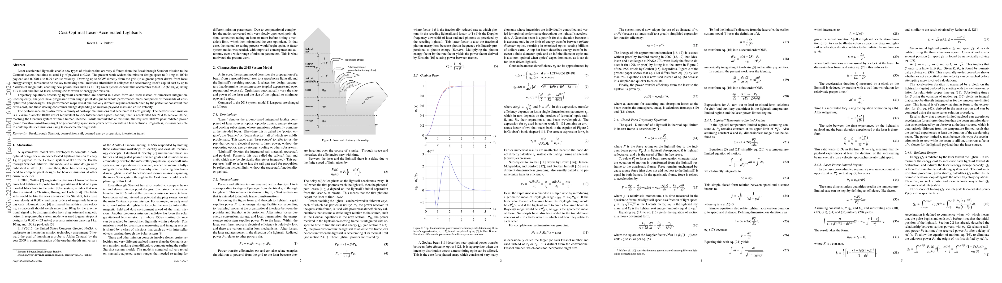 Thumbnail for Cost-Optimal Laser-Accelerated Lightsails
