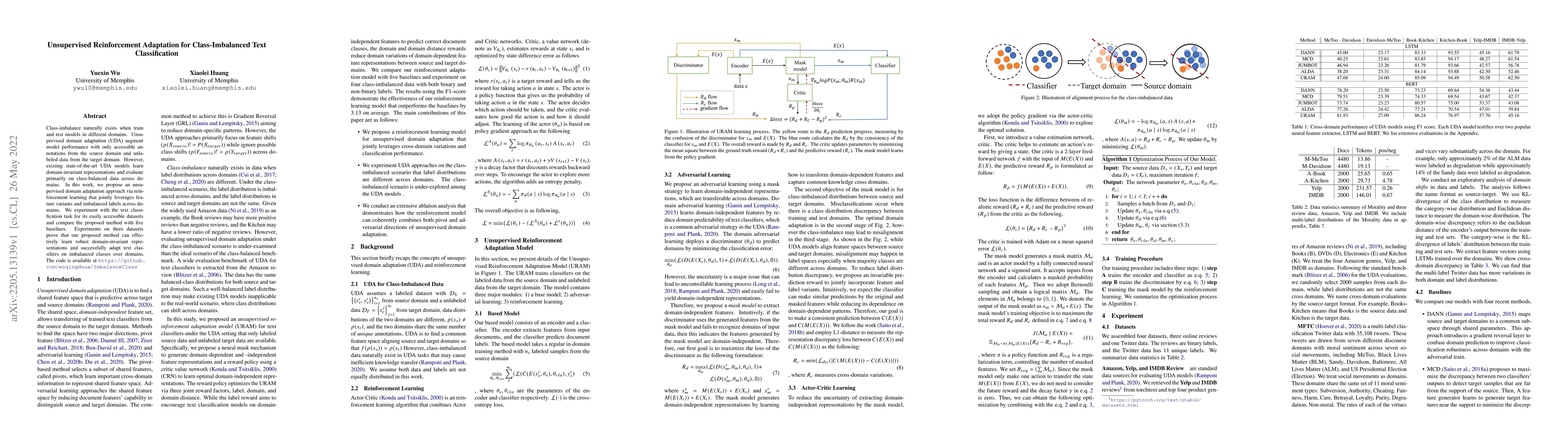 Thumbnail for Unsupervised Reinforcement Adaptation for Class-Imbalanced Text
  Classification
