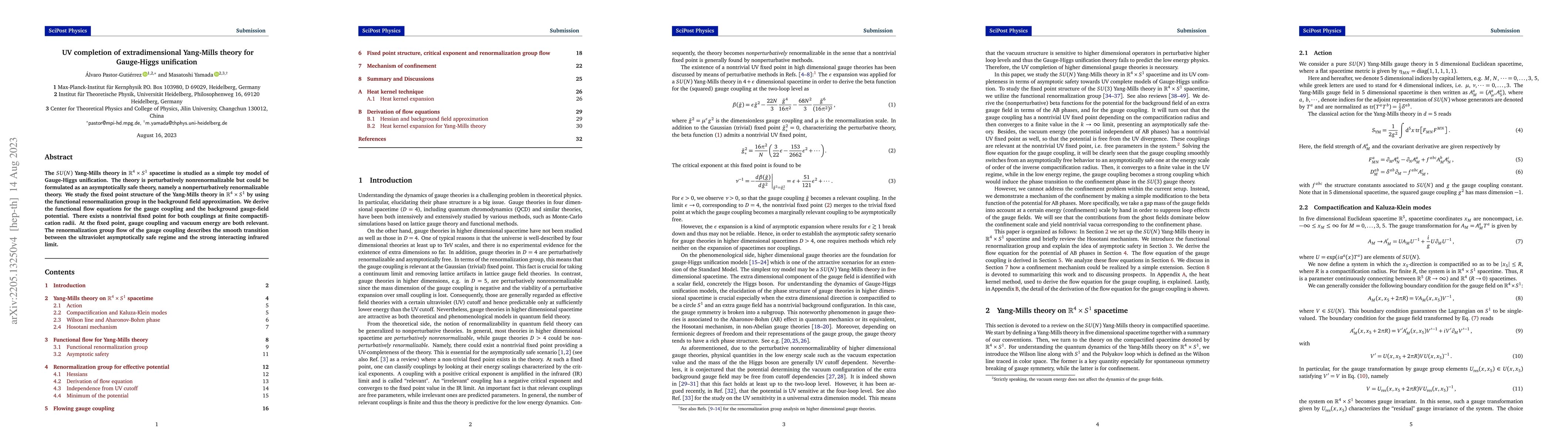Thumbnail for UV completion of extradimensional Yang-Mills theory for Gauge-Higgs
  unification