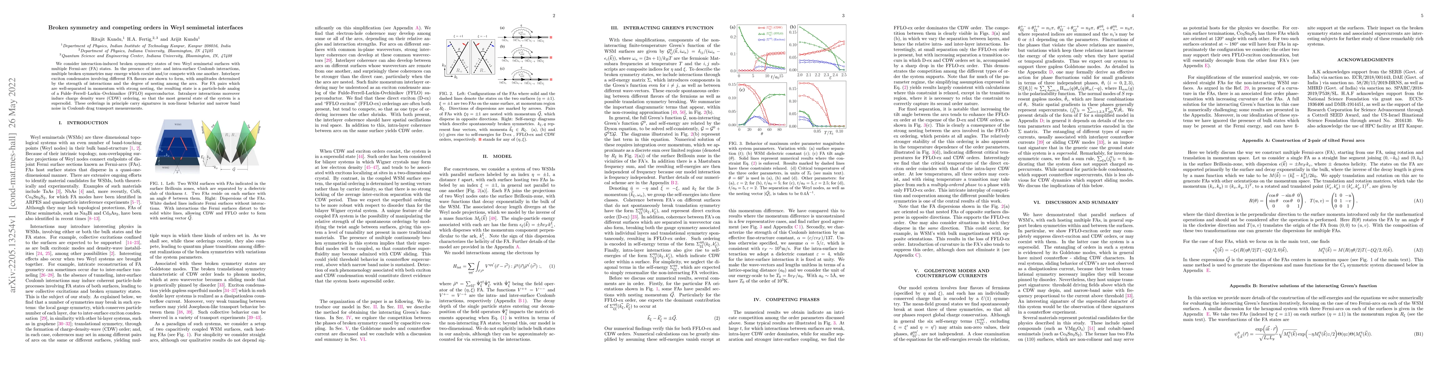 Thumbnail for Broken symmetry and competing orders in Weyl semimetal interfaces