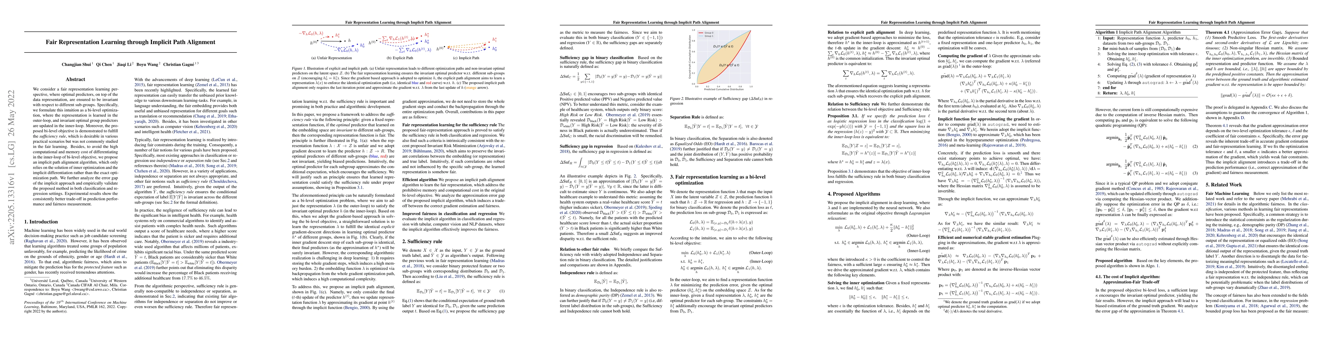 Thumbnail for Fair Representation Learning through Implicit Path Alignment
