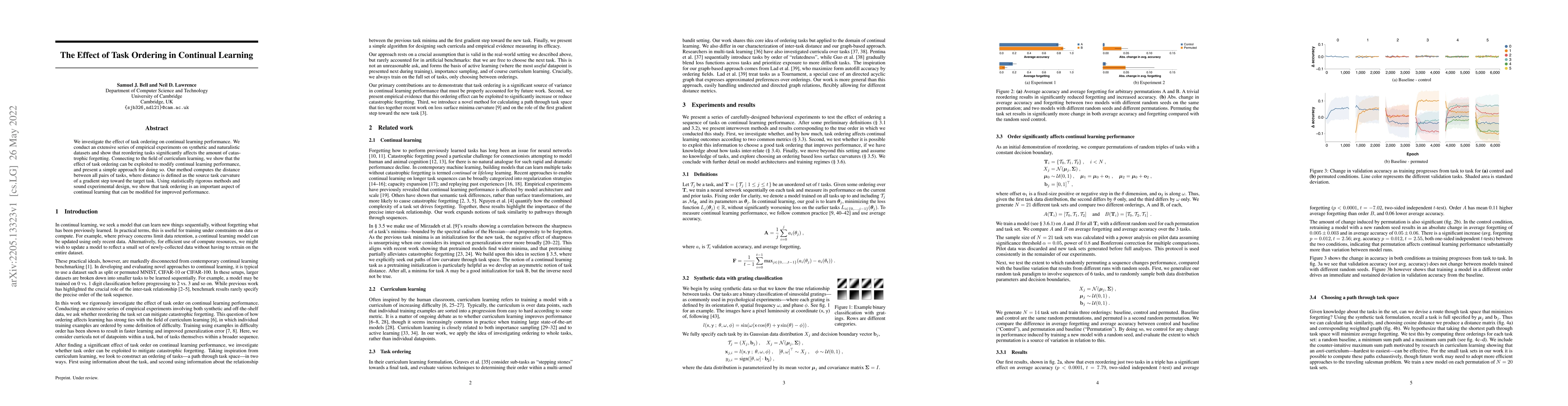 Thumbnail for The Effect of Task Ordering in Continual Learning