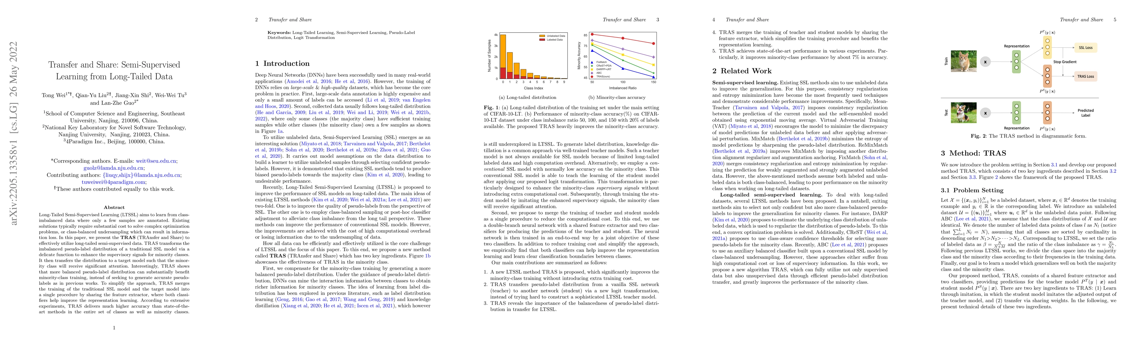 Thumbnail for Transfer and Share: Semi-Supervised Learning from Long-Tailed Data