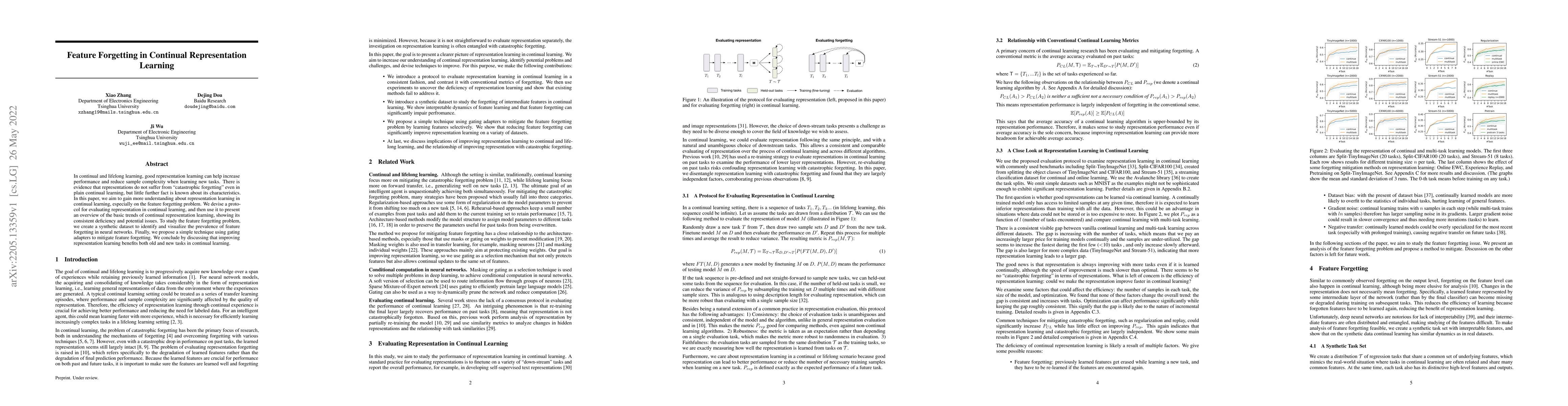 Thumbnail for Feature Forgetting in Continual Representation Learning