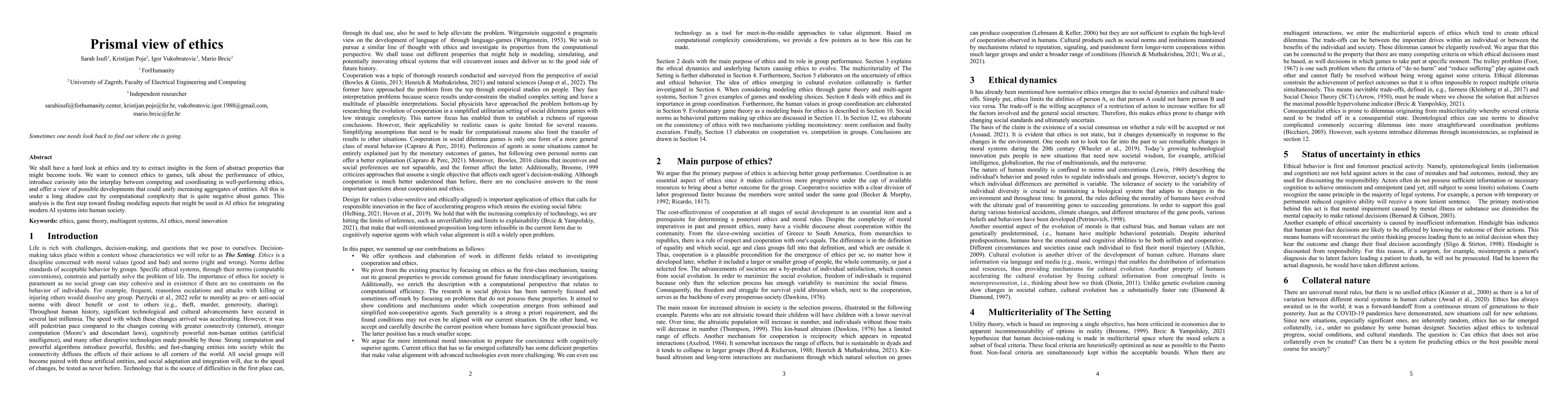 Thumbnail for Prismal view of ethics