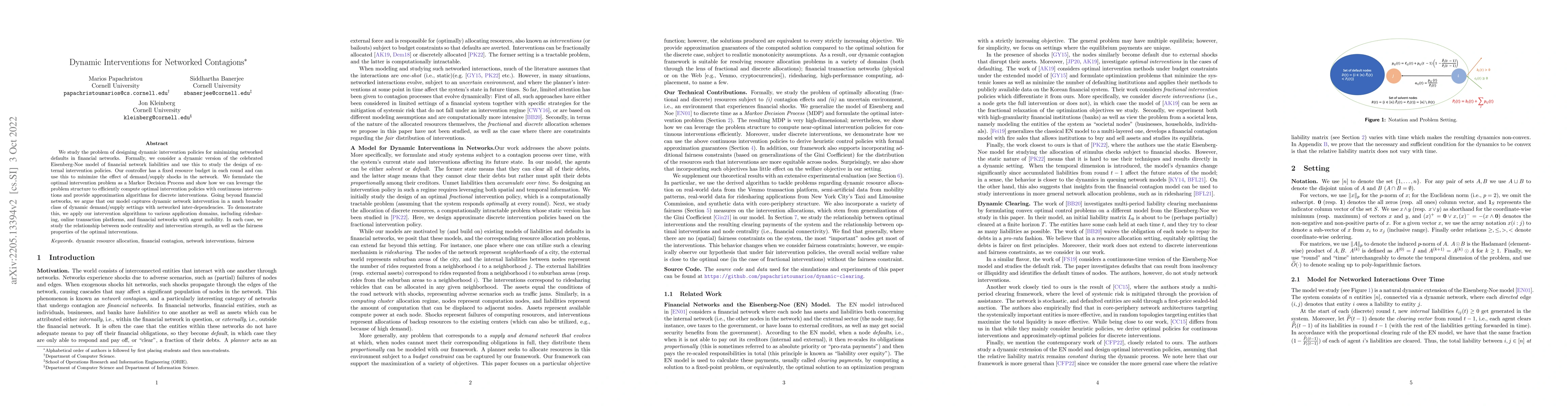 Thumbnail for Dynamic Interventions for Networked Contagions