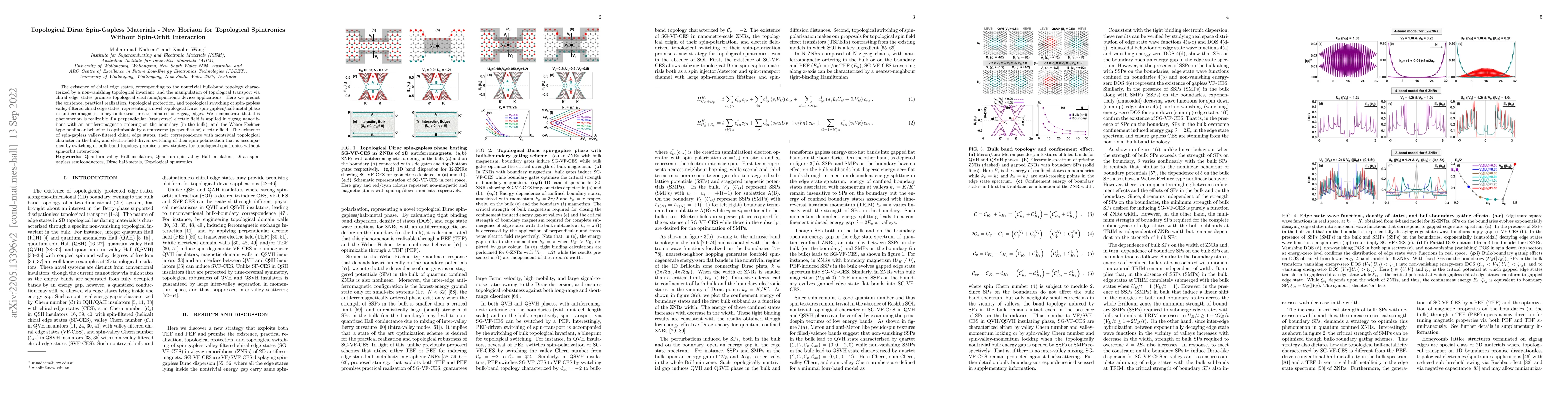 Thumbnail for Topological Dirac Spin-Gapless Materials -- New Horizon for Topological
  Spintronics Without Spin-Orbit Interaction
