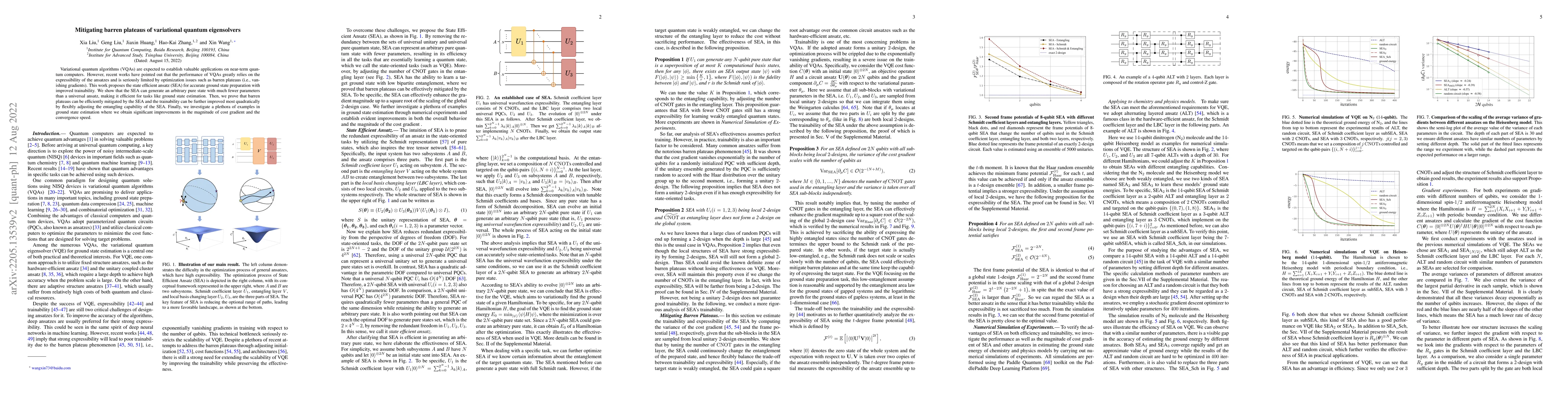 Thumbnail for Mitigating barren plateaus of variational quantum eigensolvers