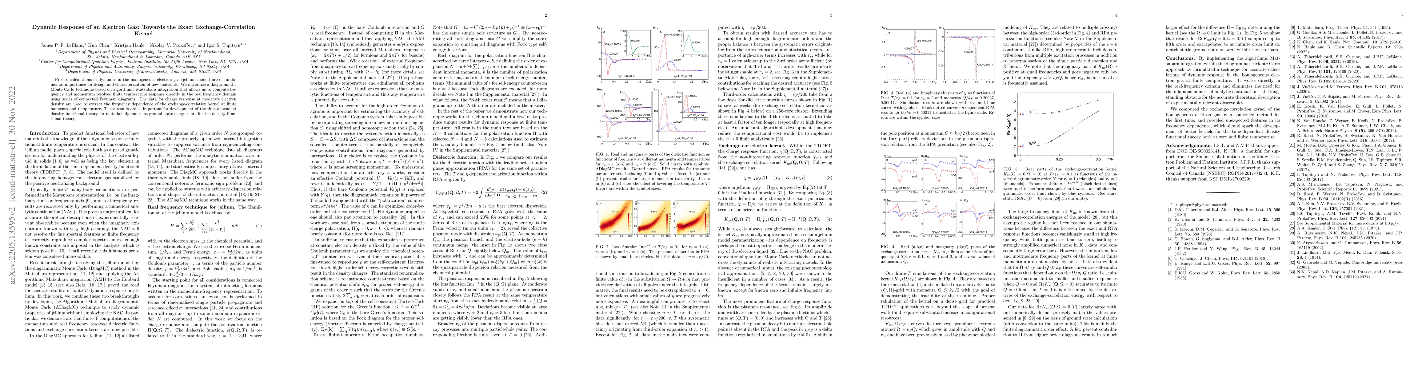 Thumbnail for Dynamic Response of an Electron Gas: Towards the Exact
  Exchange-Correlation Kernel